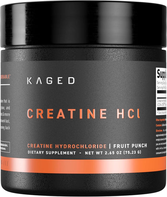 Supplement Creatine Hcl Powder, Fruit Punch, Supports Muscle Growth and Recovery, Patented Creatine Hydrochloride Formula, Easy Digestion and Enhanced Muscle Absorption, 75 Servings